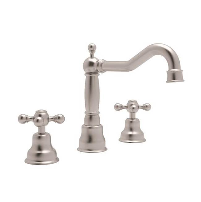 ROHL AC107X-STN-2 Arcana Widespread Lavatory Faucet With Column Spout In Satin Nickel