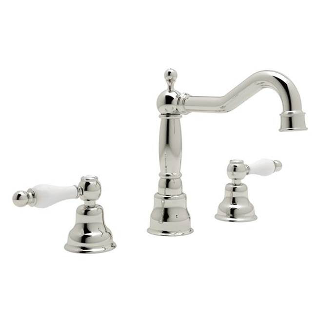ROHL AC107OP-PN-2 Arcana Widespread Lavatory Faucet With Column Spout In Polished Nickel