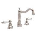 ROHL AC107OP-STN-2 Arcana Widespread Lavatory Faucet With Column Spout In Satin Nickel