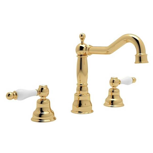 ROHL AC107OP-IB-2 Arcana Widespread Lavatory Faucet With Column Spout In Italian Brass