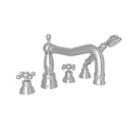 ROHL AC262X-APC Arcana 4-Hole Deck Mount Tub Filler With Column Spout In Polished Chrome