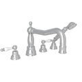 ROHL AC262OP-APC Arcana 4-Hole Deck Mount Tub Filler With Column Spout In Polished Chrome