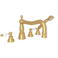 ROHL AC262OP-IB Arcana 4-Hole Deck Mount Tub Filler With Column Spout In Italian Brass