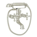 ROHL AC7X-PN Arcana Exposed Wall Mount Tub Filler In Polished Nickel