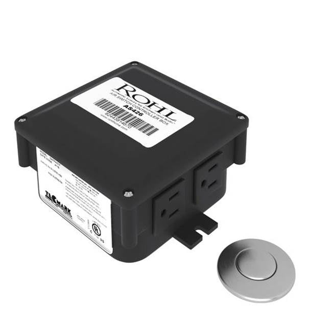 ROHL AS450SS Waste Disposal Control Box With Air Switch Button In Stainless Steel