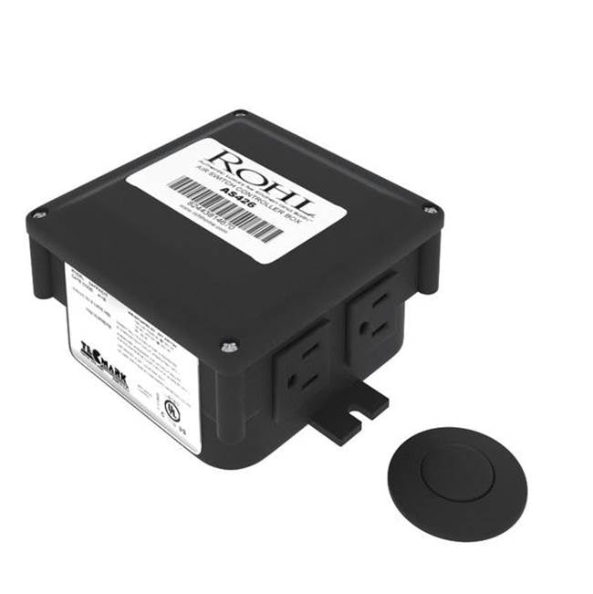 ROHL AS450MB Waste Disposal Control Box With Air Switch Button In Matte Black