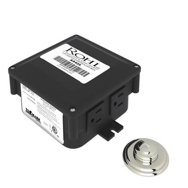 ROHL AS550PN Waste Disposal Control Box With Air Switch Button In Polished Nickel