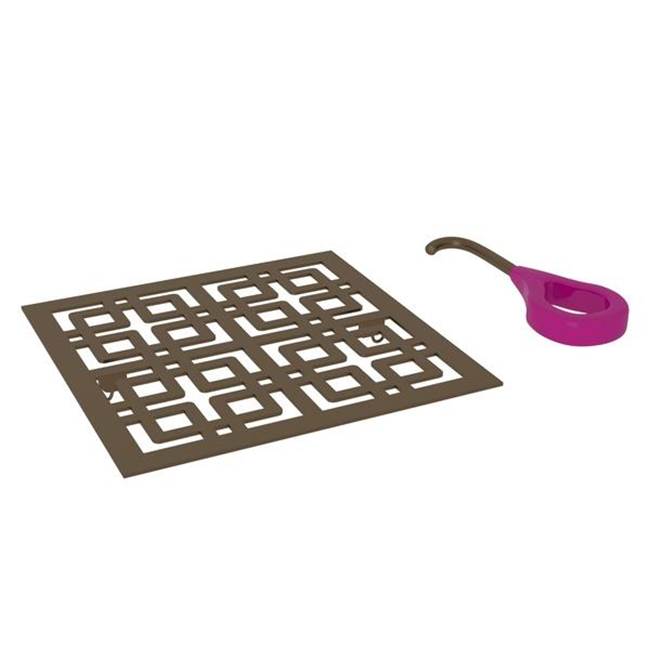ROHL DC3142EB Weave Decorative Drain Cover In English Bronze
