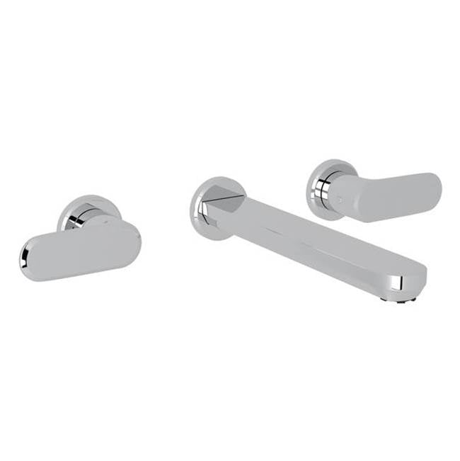 ROHL LV351L-APC/TO-2 Meda Wall Mount Lavatory Faucet In Polished Chrome