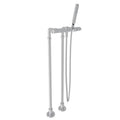 ROHL LVKIT2111NL-APC Meda Floor Mount Tub Filler In Polished Chrome