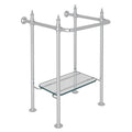 ROHL RW2231APC Wash Stand With Glass Shelf In Polished Chrome