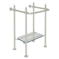 ROHL RW2231PN Wash Stand With Glass Shelf In Polished Nickel