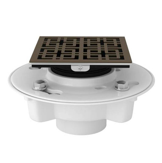 ROHL SDPVC2/3-3142EB PVC 2" X 3" Drain Kit With 3142 Weave Decorative Cover In English Bronze