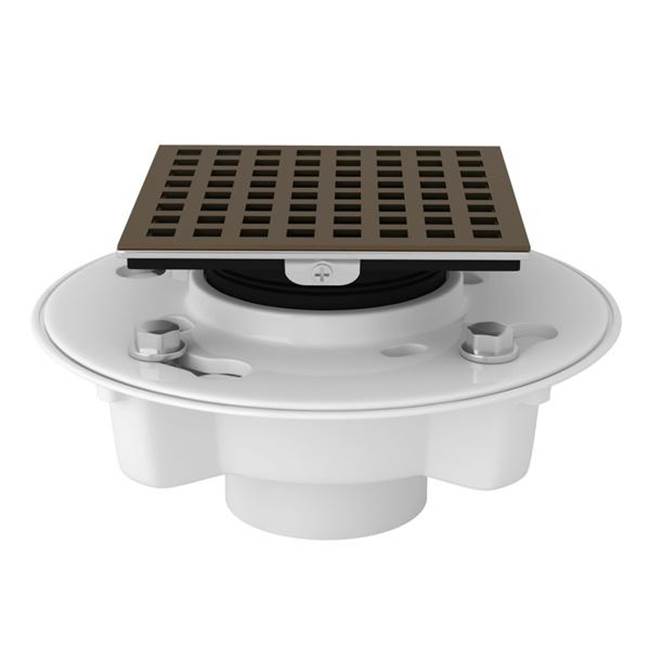 ROHL SDPVC2/3-3143EB PVC 2" X 3" Drain Kit With 3143 Matrix Decorative Cover In English Bronze