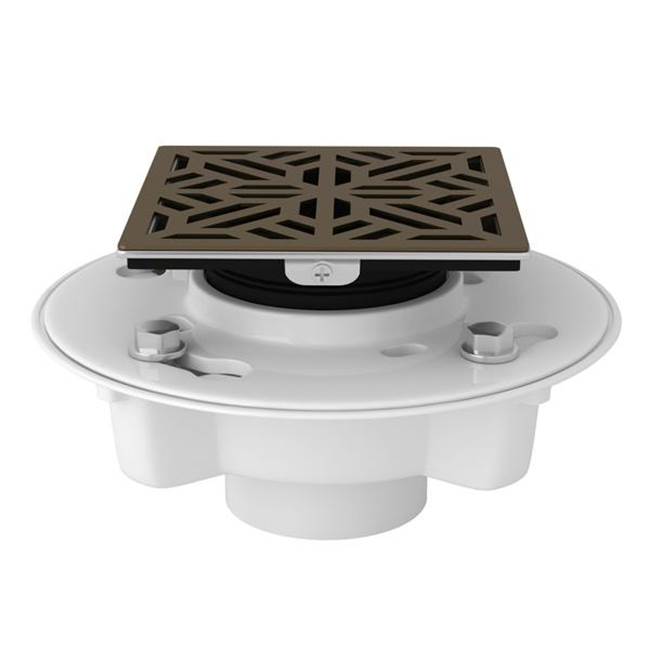 ROHL SDPVC2/3-3144EB PVC 2" X 3" Drain Kit With 3144 Mosaic Decorative Cover In English Bronze