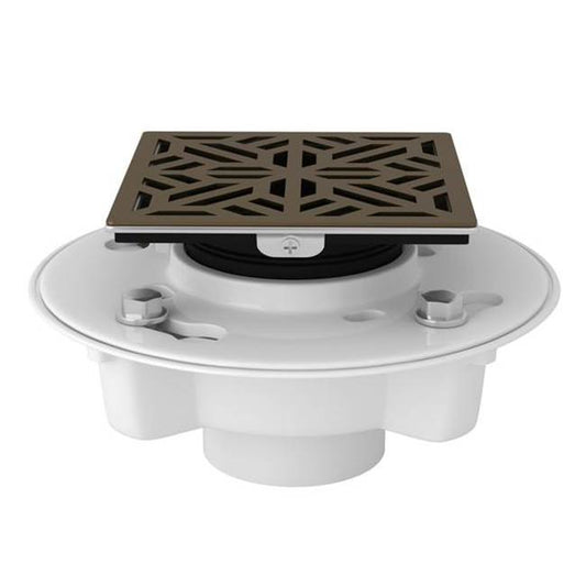 ROHL SDPVC2/3-3144EB PVC 2" X 3" Drain Kit With 3144 Mosaic Decorative Cover In English Bronze