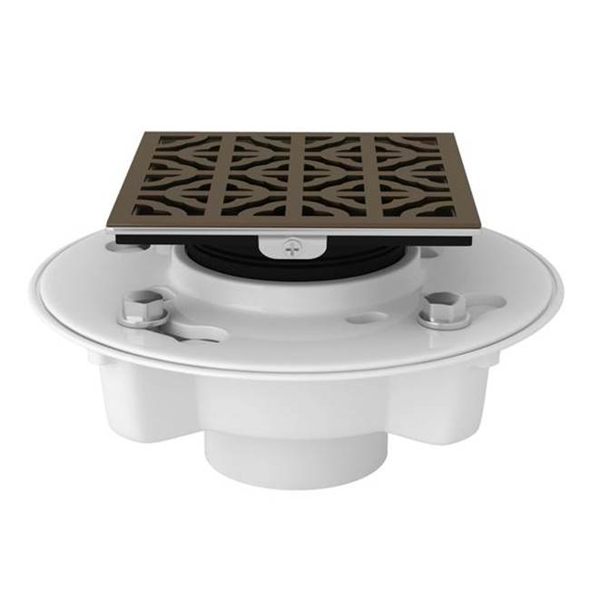 ROHL SDPVC2/3-3146EB PVC 2" X 3" Drain Kit With 3146 Petal Decorative Cover In English Bronze