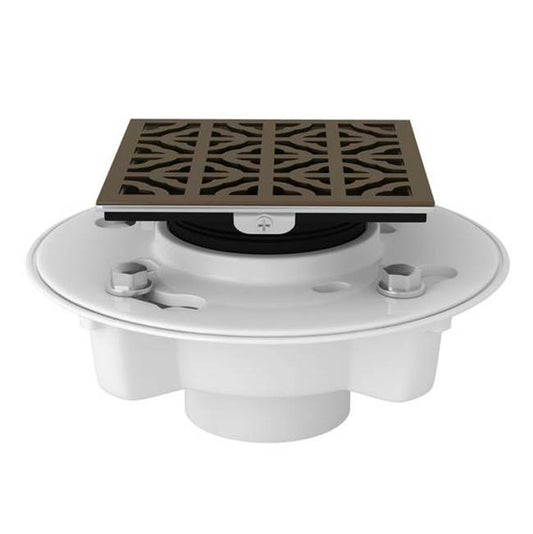 ROHL SDPVC2/3-3146EB PVC 2" X 3" Drain Kit With 3146 Petal Decorative Cover In English Bronze