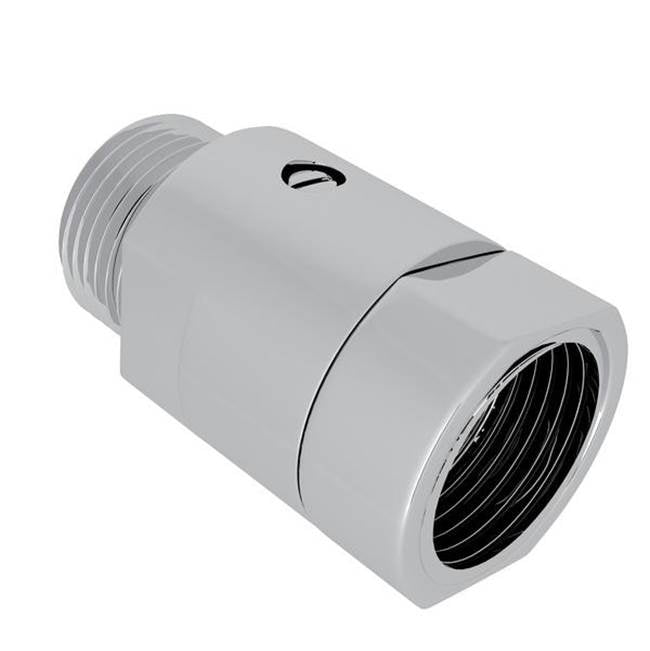 ROHL ZA10384021-APC Floor Pillar Unions With Shut-Off Valves In Polished Chrome