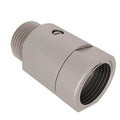 ROHL ZA1038402A-STN Floor Pillar Unions With Shut-Off Valves In Satin Nickel