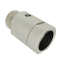 ROHL ZA1038402B-PN Floor Pillar Unions With Shut-Off Valves In Polished Nickel