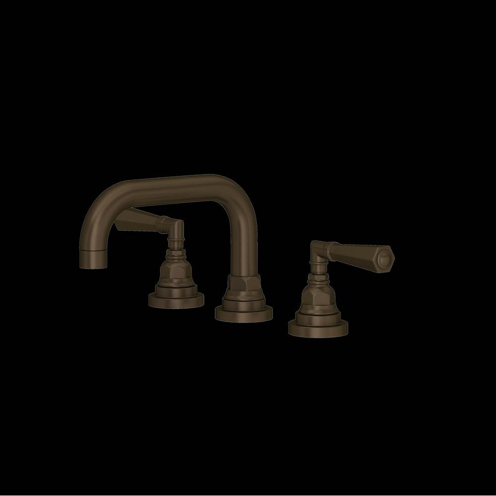 ROHL SG09D3LMTCB San Giovanni Widespread Lavatory Faucet With U-Spout In Tuscan Brass