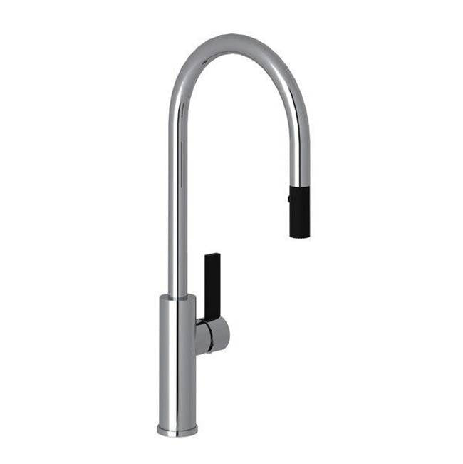 ROHL TR55D1LBAPC Tuario Pull-Down Kitchen Faucet With C-Spout In Polished Chrome