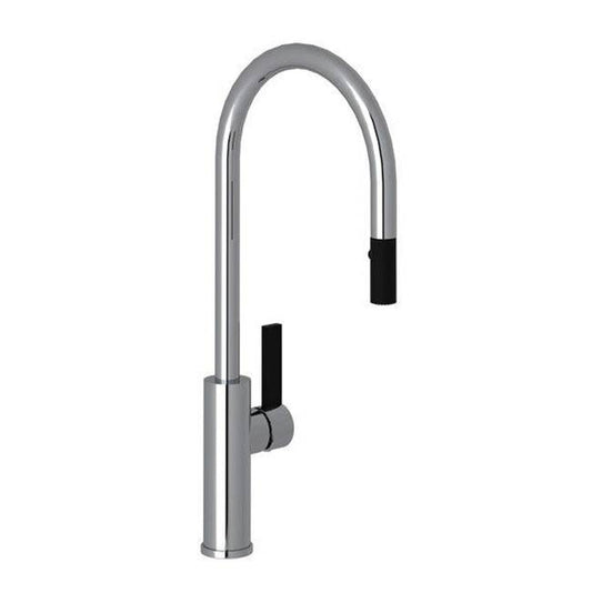 ROHL TR55D1LBAPC Tuario Pull-Down Kitchen Faucet With C-Spout In Polished Chrome
