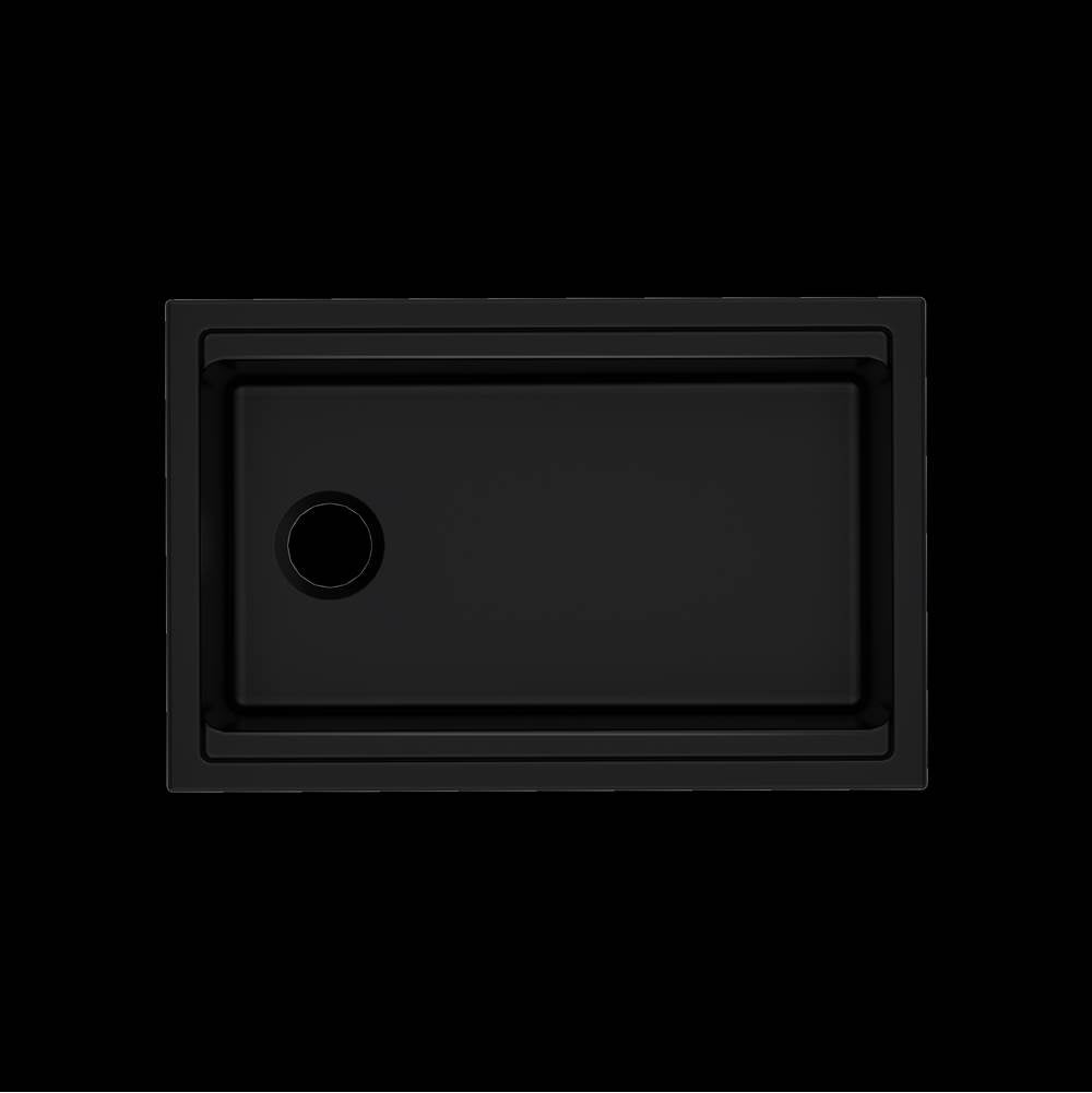 ROHL ALUM3019WS63 Allia 30" Fireclay Undermount Chef/Workstation Sink In Satin Black