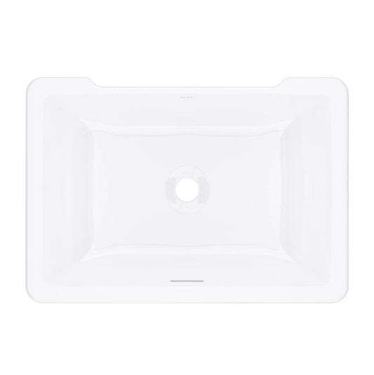 ROHL ERUB2216RTWH Eirene 22" x 16" Undermount Rectangular Lavatory Sink In White (WH)