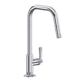 ROHL MB7956LMAPC Graceline Pull-Down Kitchen Faucet With U-Spout In Polished Chrome