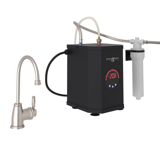 ROHL MBKIT7945LMSTN-2 Gotham Hot Water Dispenser, Tank And Filter Kit In Satin Nickel