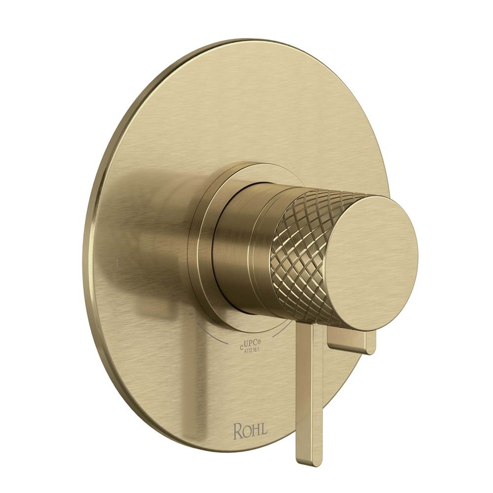 ROHL TTE44W1LMAG Tenerife 1/2" Therm & Pressure Balance Trim with 2 Functions (No Share) In Antique Gold