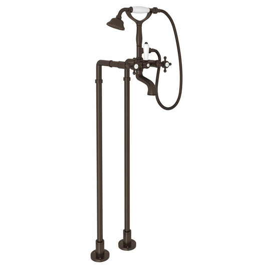 ROHL AKIT1401NXMTCB Floor Mount Tub Filler In Tuscan Brass