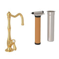 ROHL AKIT1435LMIB-2 Acqui Filter Kitchen Faucet Kit In Italian Brass