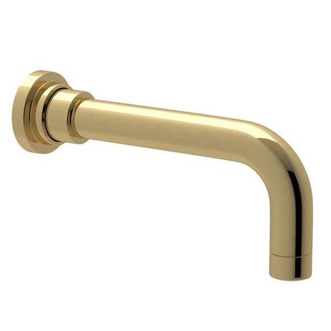 ROHL A2203ULB Lombardia Wall Mount Tub Spout In Unlacquered Brass