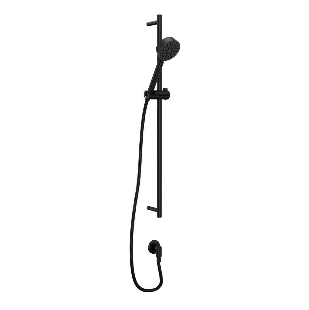 ROHL 0126SBHS1MB Handshower Set With 31" Slide Bar and Single Function Handshower In Matte Black