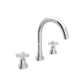 ROHL A2208XMAPC-2 Lombardia Widespread Lavatory Faucet With C-Spout In Polished Chrome