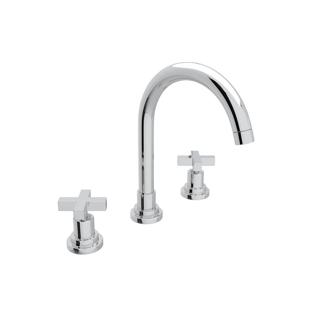 ROHL A2208XMAPC-2 Lombardia Widespread Lavatory Faucet With C-Spout In Polished Chrome