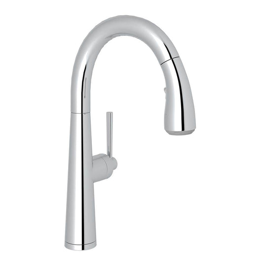 ROHL R7515SLMAPC-2 Lux Pull-Down Bar/Food Prep Kitchen Faucet In Polished Chrome