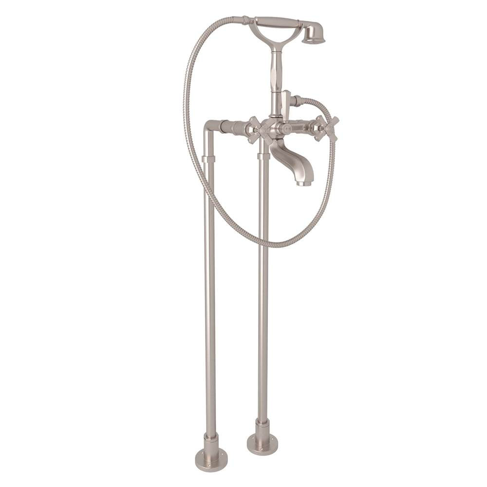 ROHL AKIT1901NXMSTN Palladian Floor Mount Tub Filler In Satin Nickel