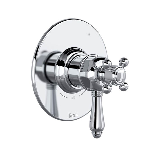 ROHL TTD47W1LMAPC 1/2" Therm & Pressure Balance Trim with 3 Functions (No Share) In Polished Chrome