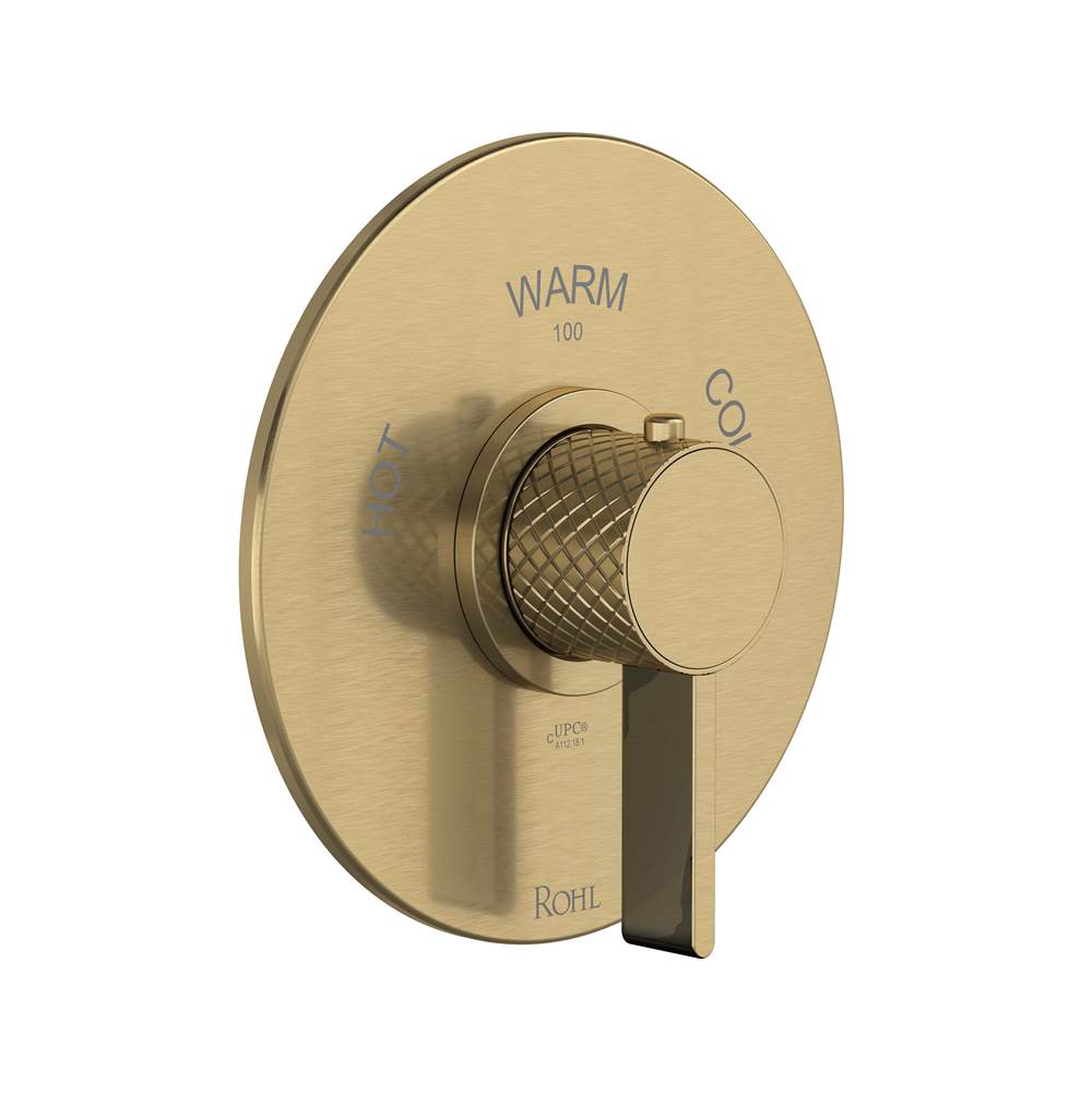 ROHL TTE13W1LMAG Tenerife 3/4" Thermostatic Trim Without Volume Control In Antique Gold