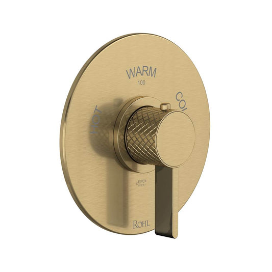 ROHL TTE13W1LMAG Tenerife 3/4" Thermostatic Trim Without Volume Control In Antique Gold