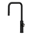 ROHL EC56D1MB Eclissi Pull-Down Kitchen Faucet With U-Spout - Less Handle In Matte Black