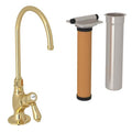 ROHL AKIT1635LMULB-2 San Julio Filter Kitchen Faucet Kit In Unlacquered Brass