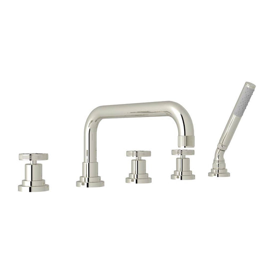 ROHL A3314IWPN Campo 5-Hole Deck Mount Tub Filler In Polished Nickel