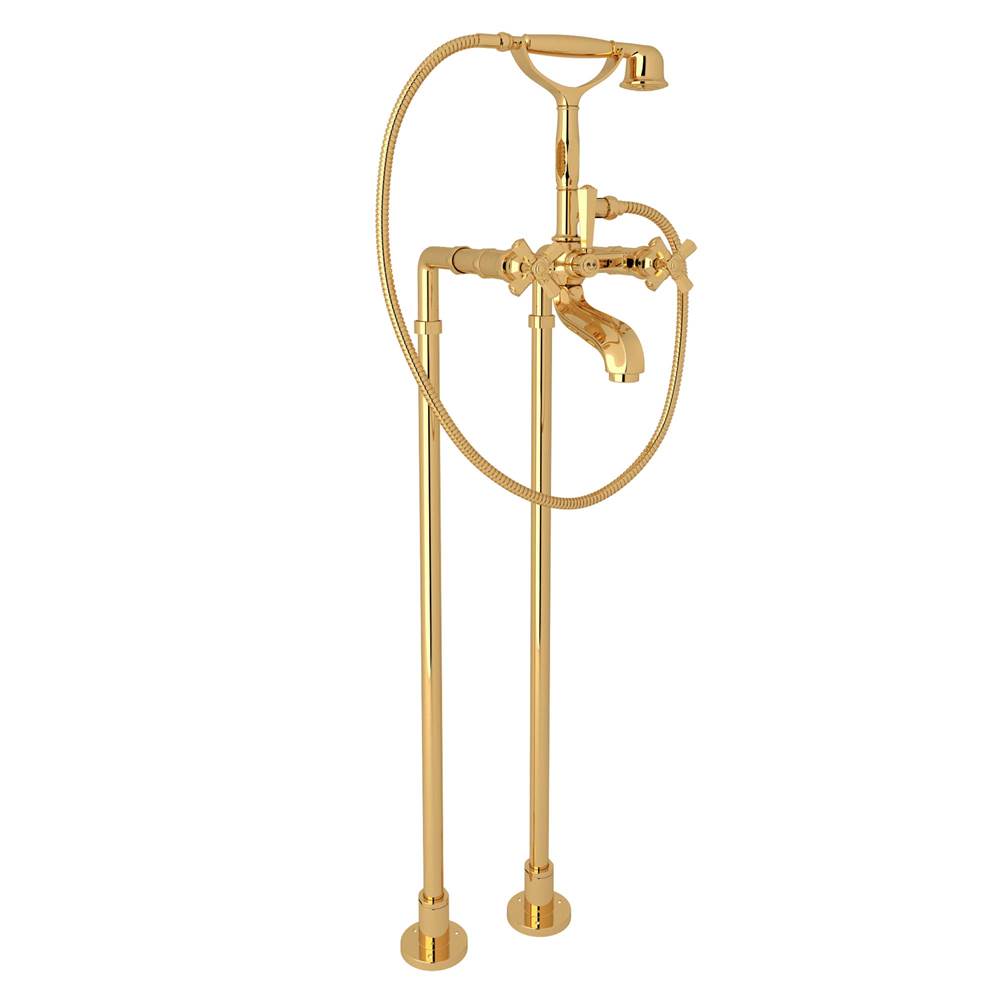 ROHL AKIT1901NXMIB Palladian Floor Mount Tub Filler In Italian Brass
