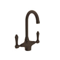 ROHL A1667LMTCB-2 San Julio Two Handle Bar/Food Prep Kitchen Faucet In Tuscan Brass