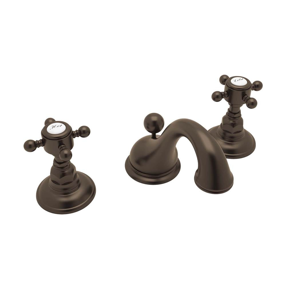 ROHL A1408XMTCB-2 Viaggio Widespread Lavatory Faucet With Low Spout In Tuscan Brass